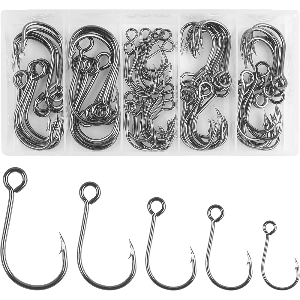 Fishing Hook Assortment - 70 adet Balıkçılık Inline Tek Kanca