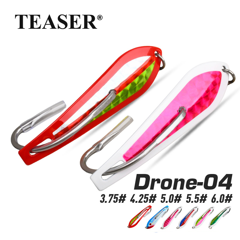 Fishing Hook Size - TEASER Tek Kancalı Büyük Metal Jig,