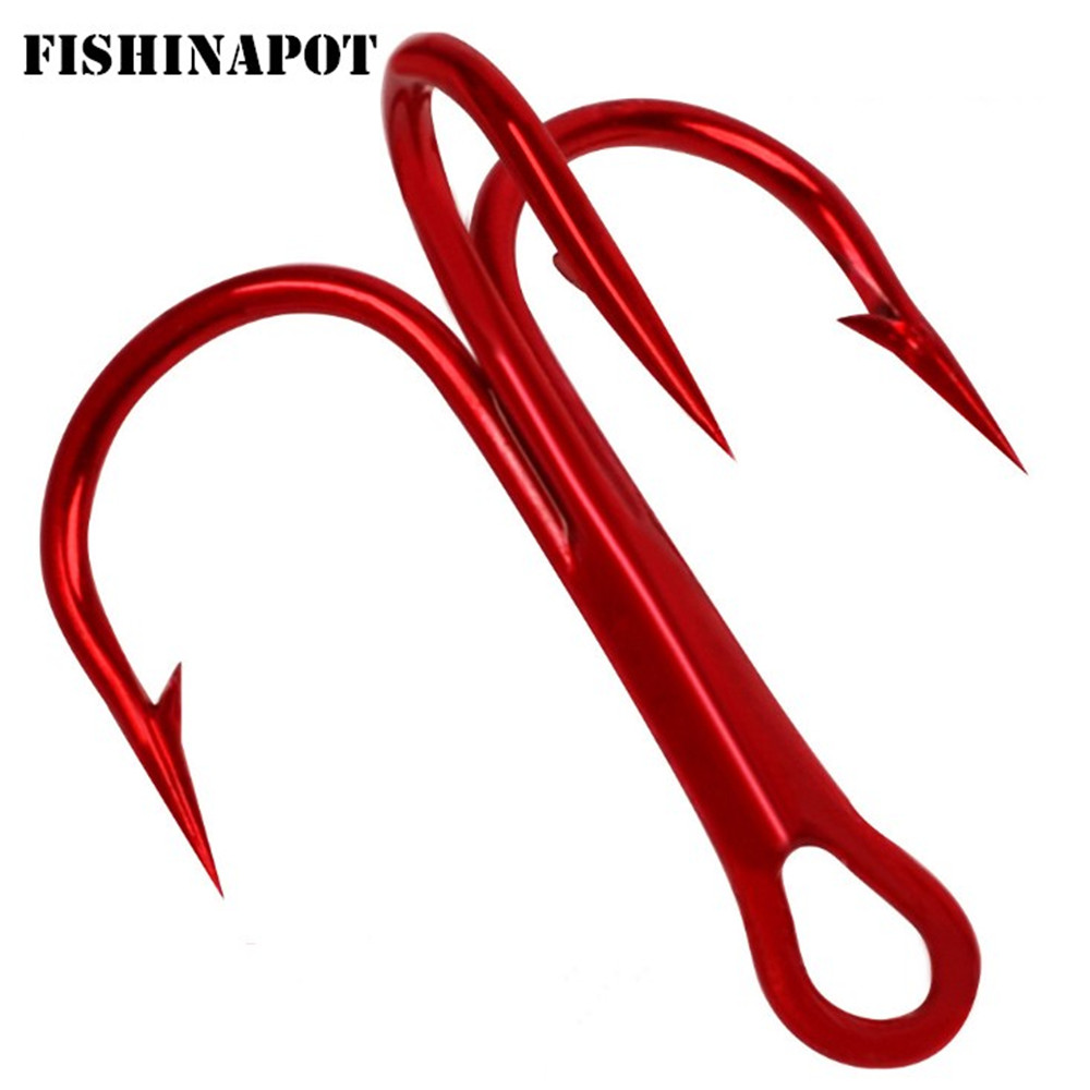 20 adet/grup Kırmızı 2/4/6/8/1 - Fishing Hook Treble incelemesi ve fiyatı