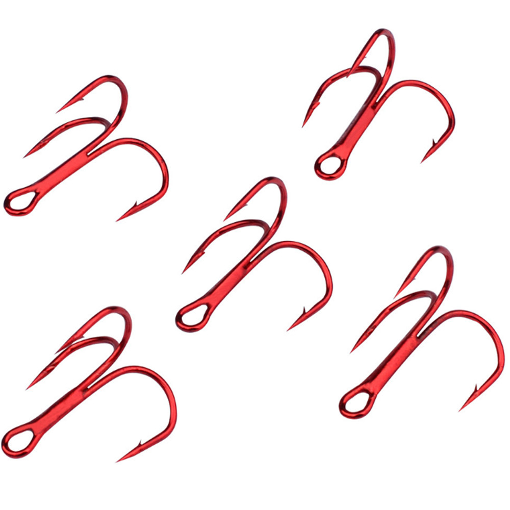 20 adet/grup Kırmızı 2/4/6/8/1 - Fishing Hook Treble incelemesi ve fiyatı